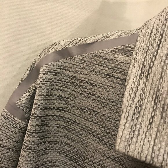 Levelwear Polo Mens Grey Striped Shirt Size M Collared Short Sleeves Breathable - Picture 5 of 6